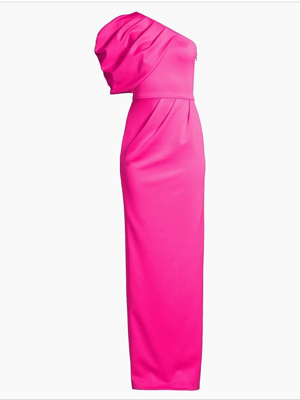 Black Halo EVE by Laurel Berman Egan One-Shoulder Pink Gown NEW Size 4
